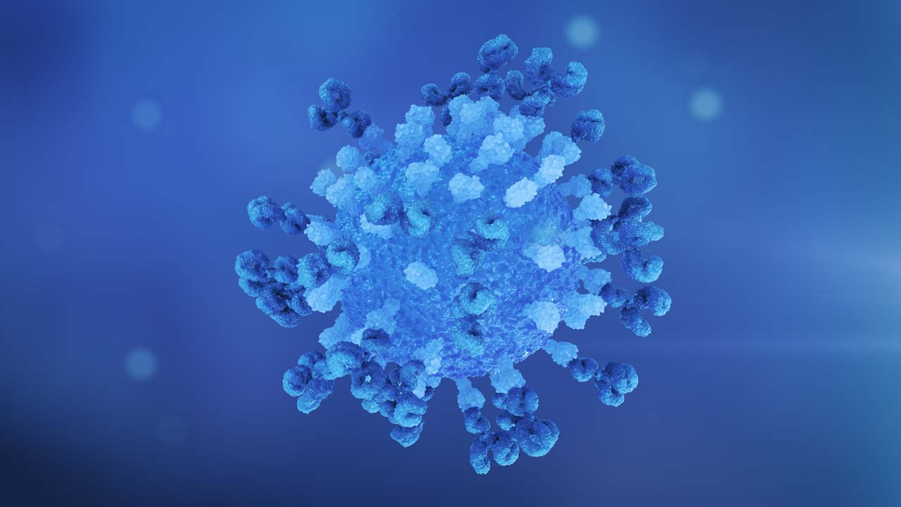 Virus Antibody Neutralisation Loop Still Blue Center