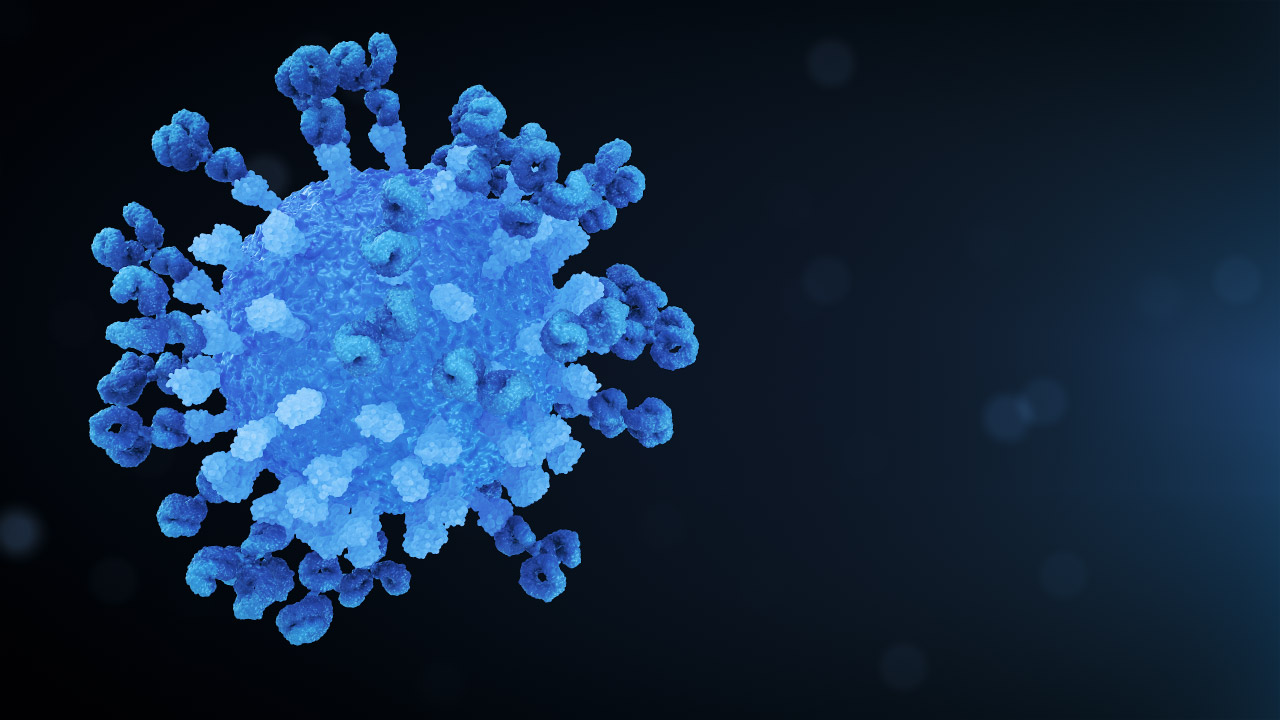 Virus Antibody Neutralisation Loop Navy Left