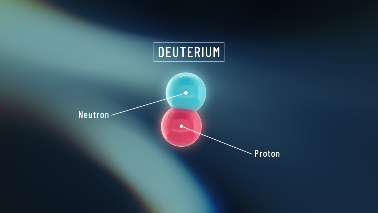 Deuterium Labelled Fractal Background