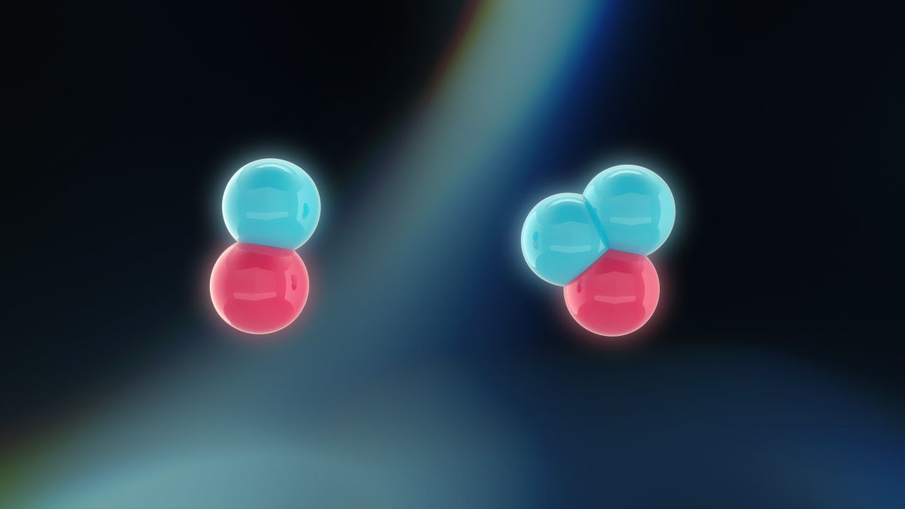 Deuterium Tritium No Labels Fractal Background