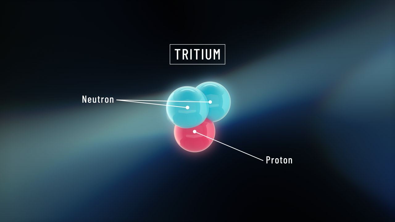 Tritium Labelled Fractal Background