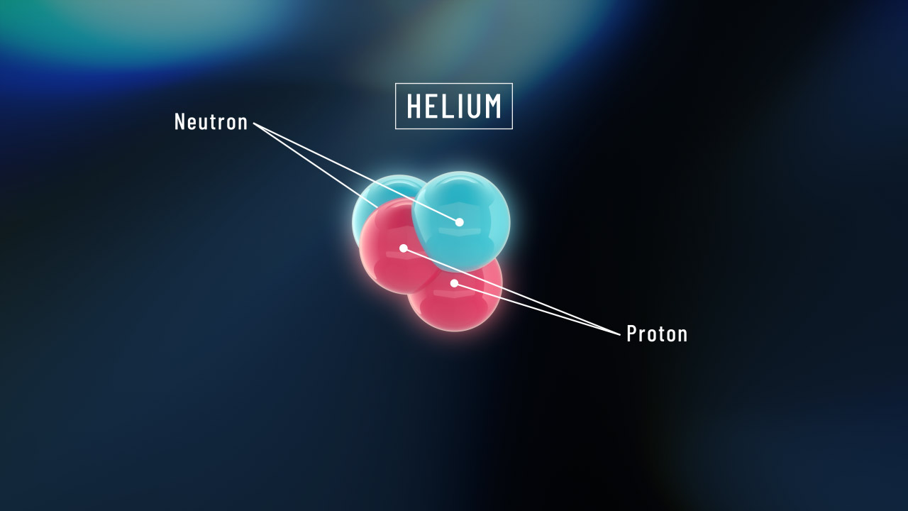 Helium Labelled Fractal Background